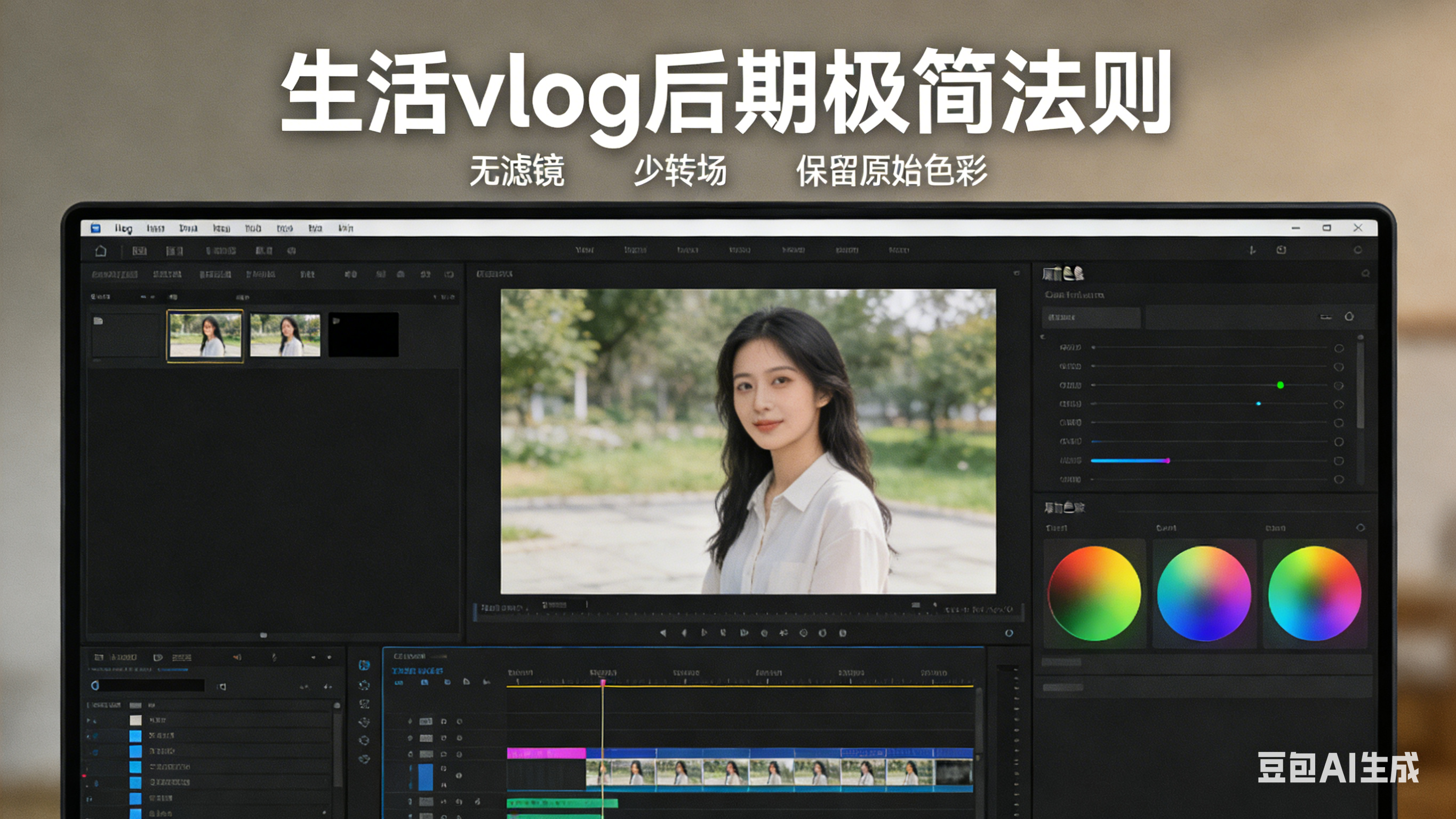 糖心vlog生活 - 生活vlog后期极简法则，无滤镜/少转场/保留原始色彩